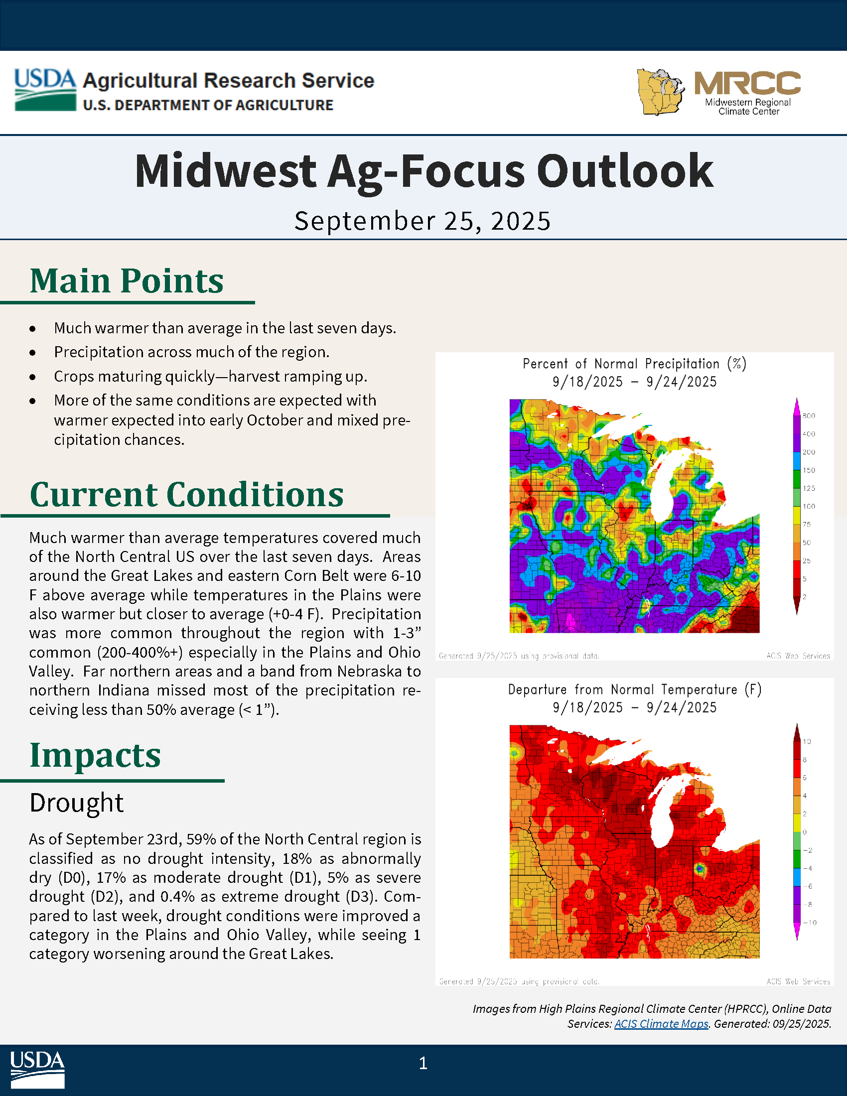 Midwest Ag-Focus September 25, 2025 Outlook Thumbnail