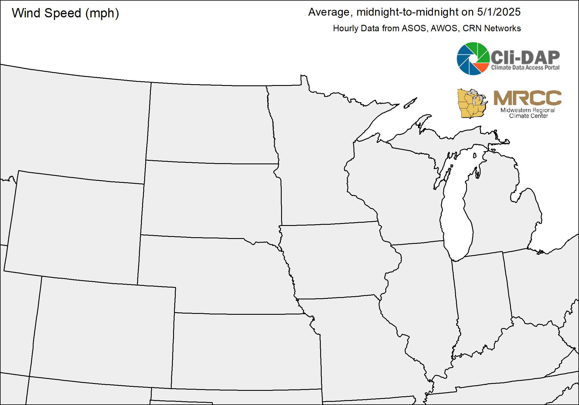 Central Average Wind Speed