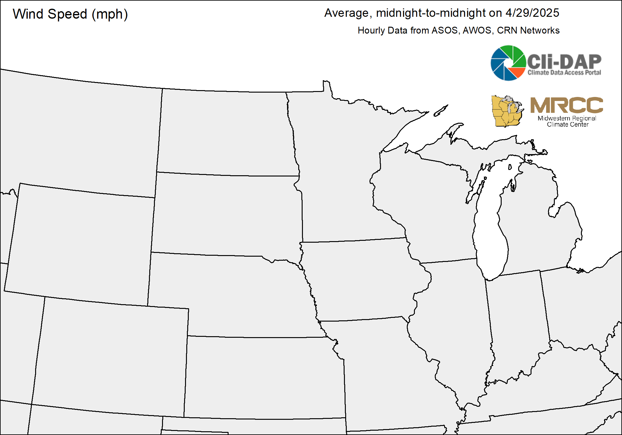 Central Average Wind Speed