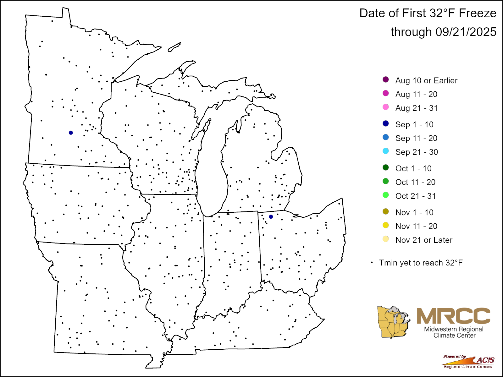 Midwest Last Freeze