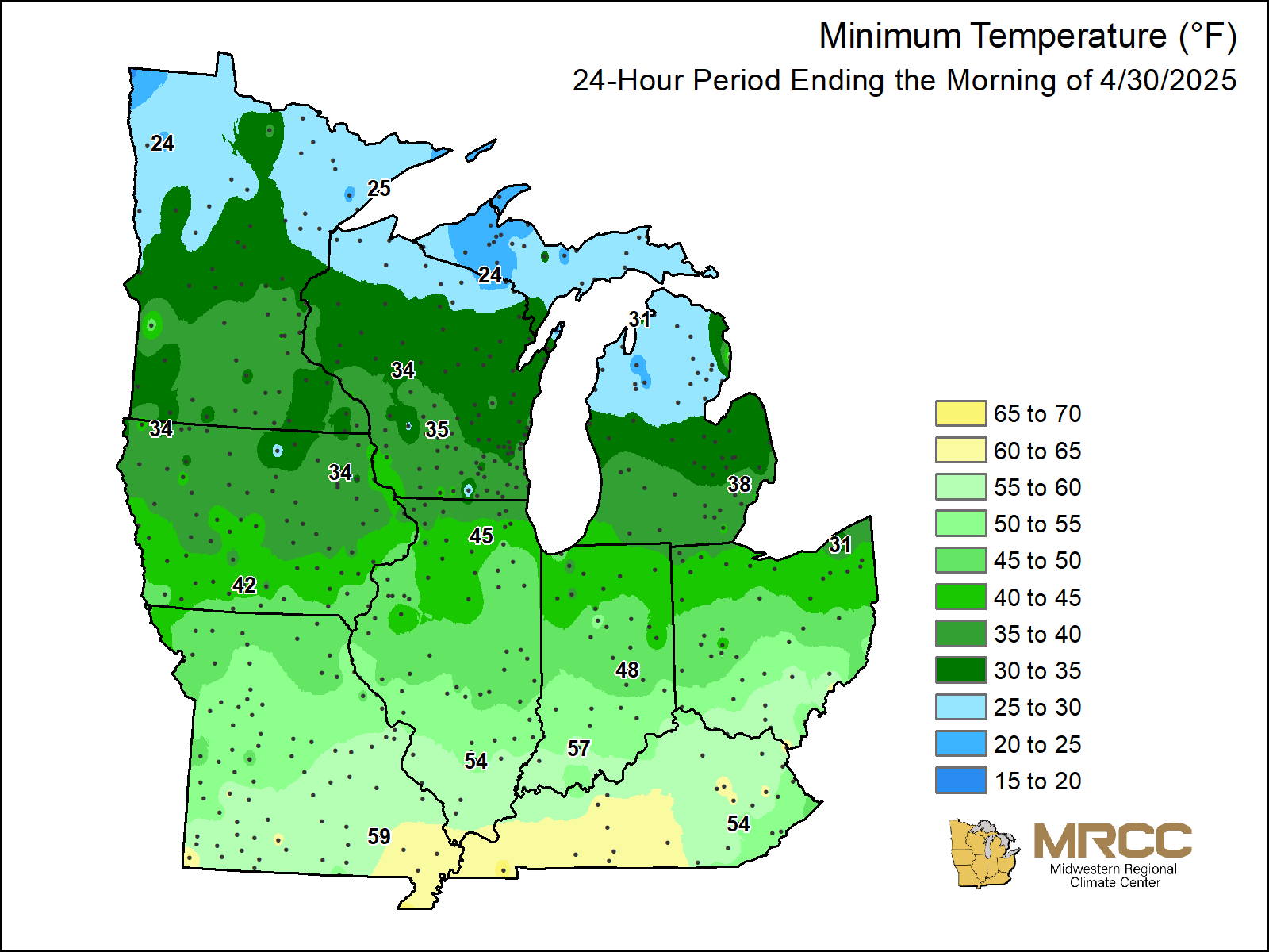 Midwest Min Temp