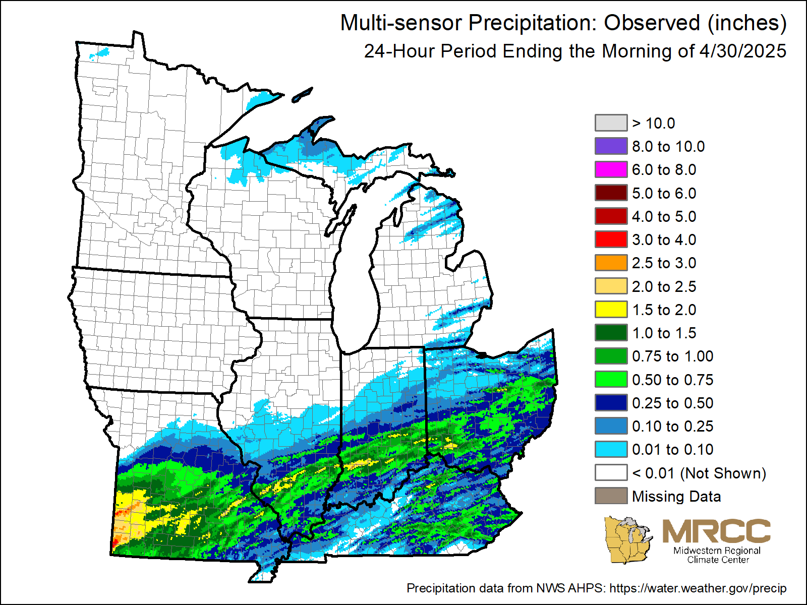 Midwest Multi-Sensor Precip