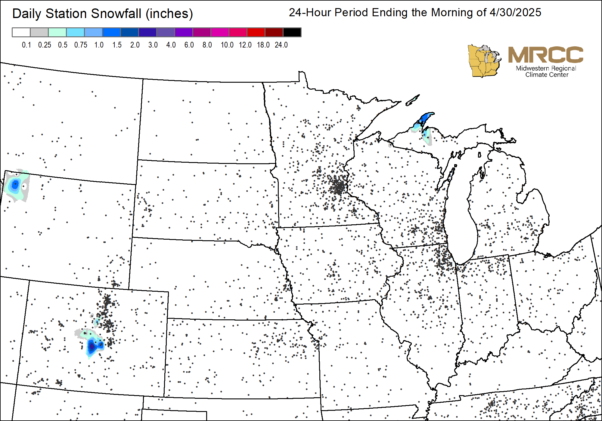 Central Region Snowfall