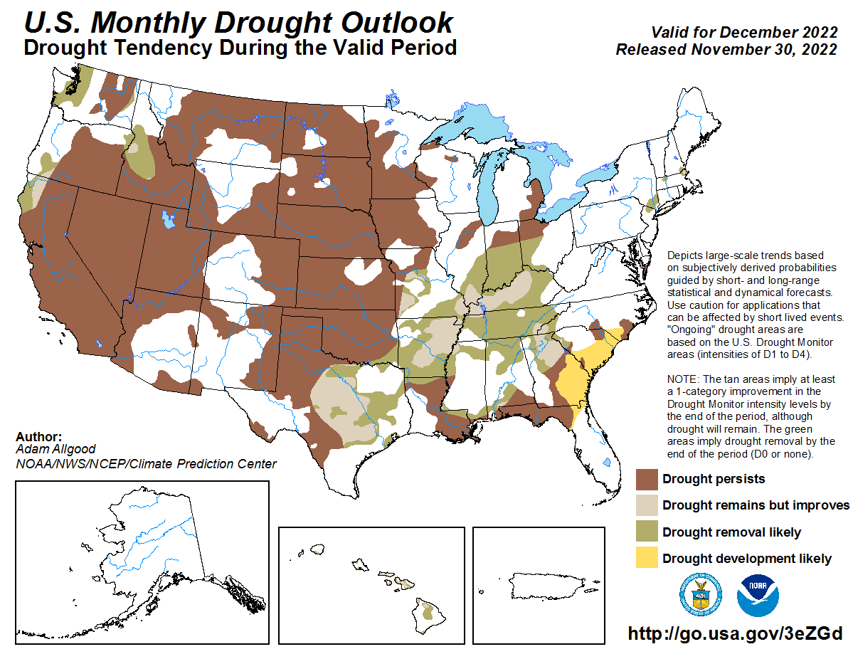 Monthly Drought Outlook