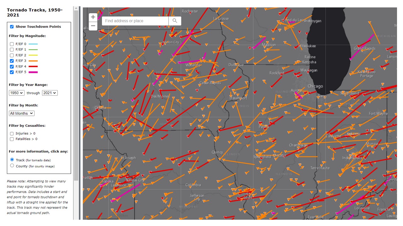 Tornado Tracks Tool