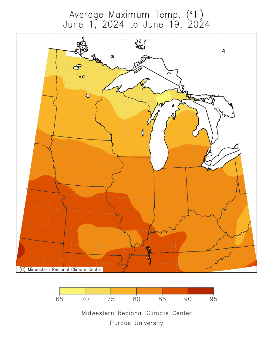 Month-to-date Average Max Temp