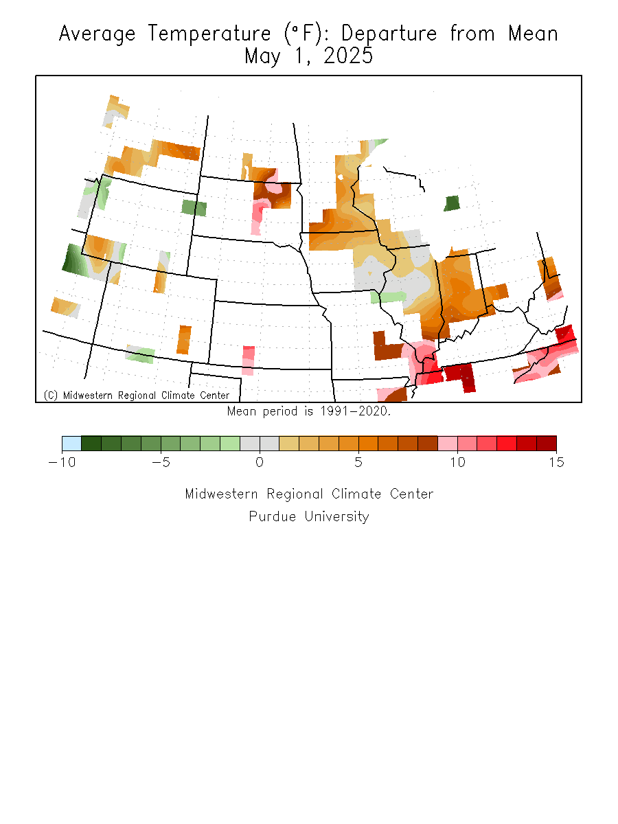 Central Month-To-Date Temp Departure