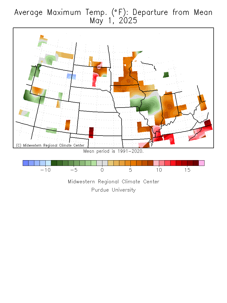 Central Month-To-Date Temp Departure