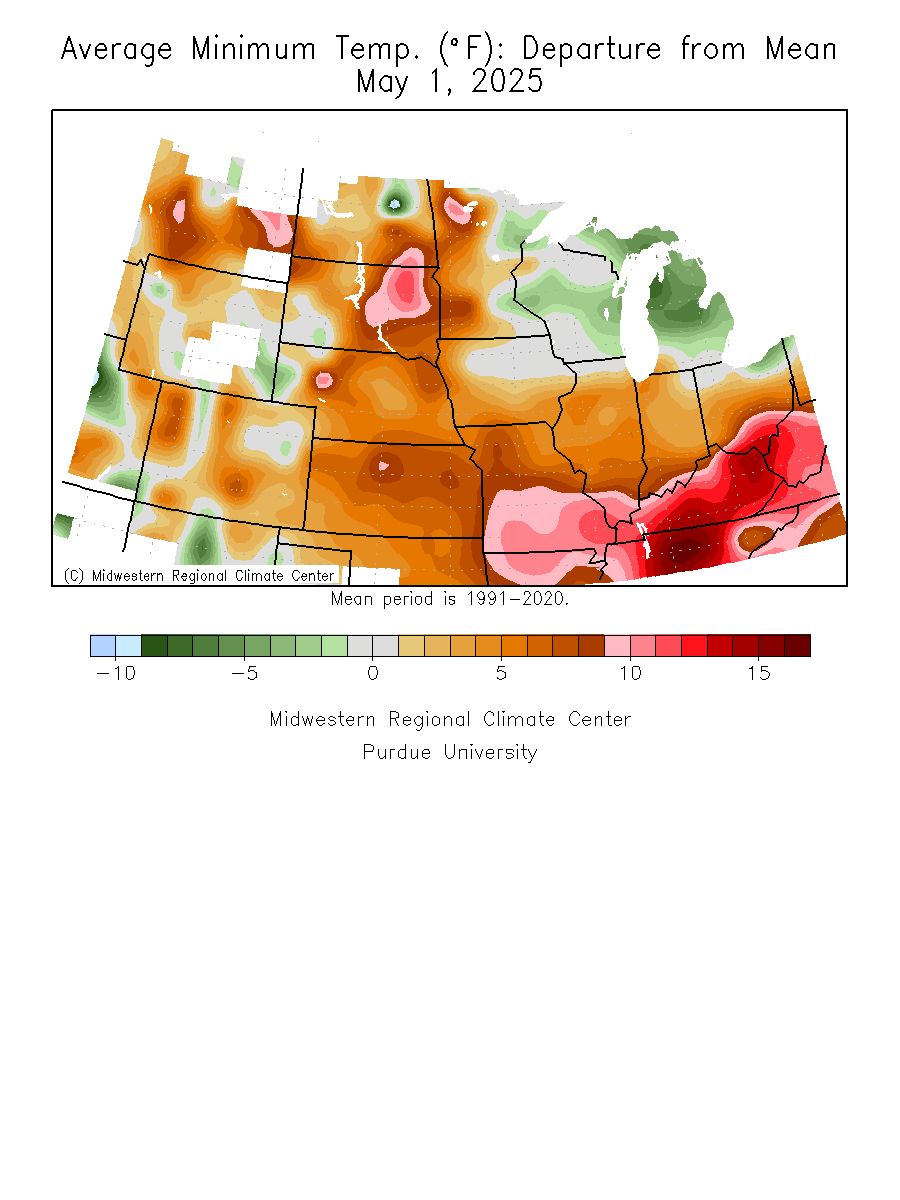 Central Month-To-Date Temp Departure