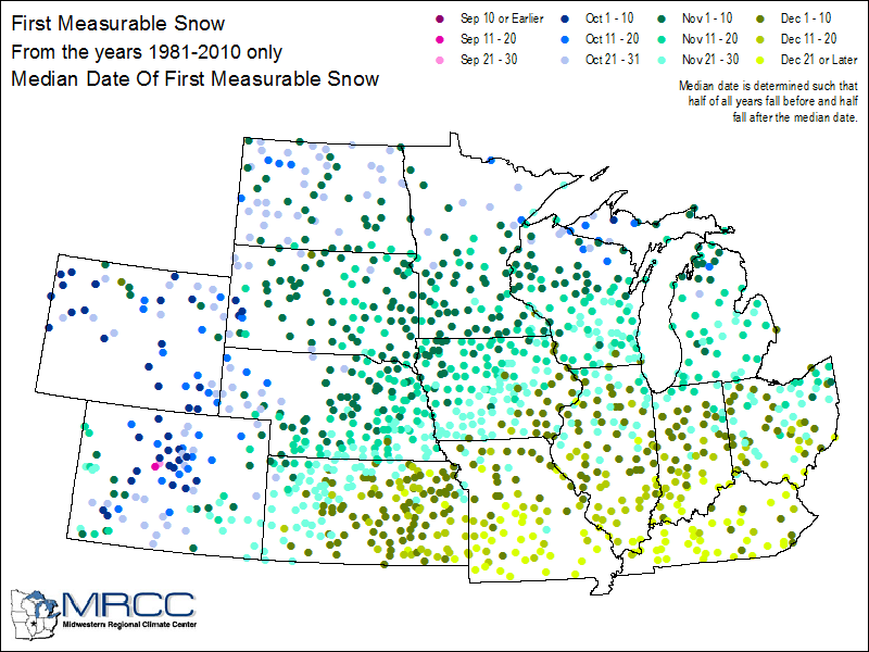 Station Daily Snowfall Map